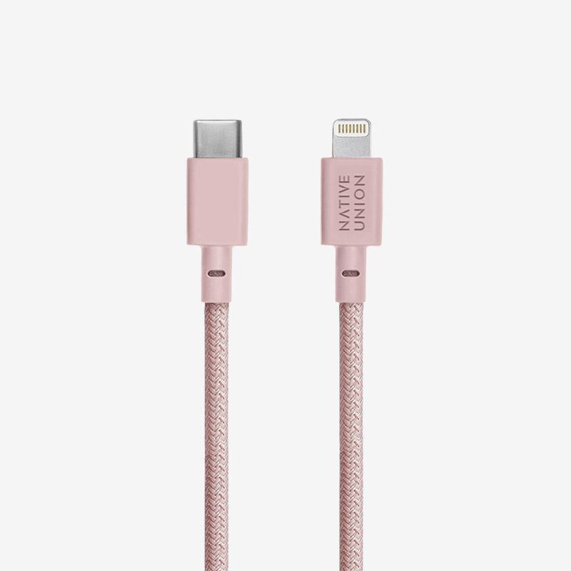 Native Union - Belt Cable (USB-C to Lightning) #color_rose