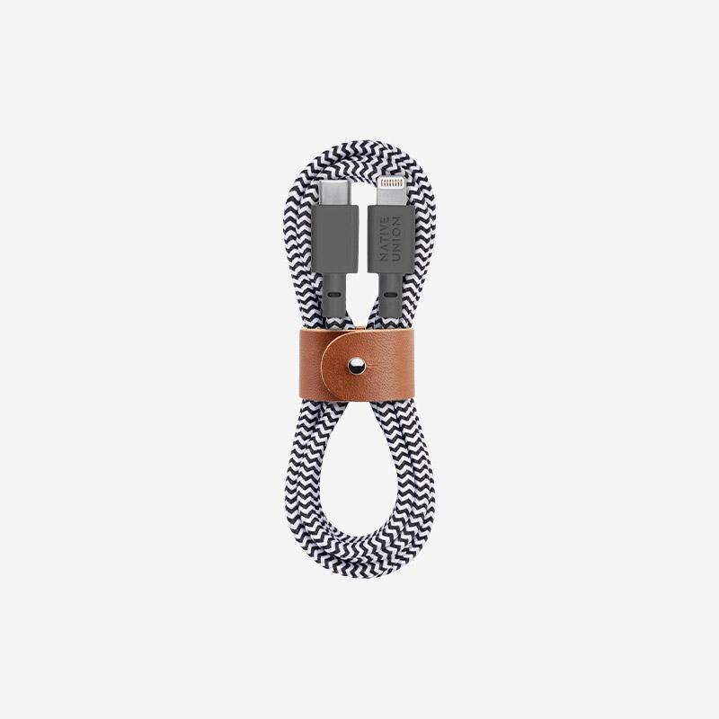 Native Union - Belt Cable (USB-C to Lightning) #color_zebra