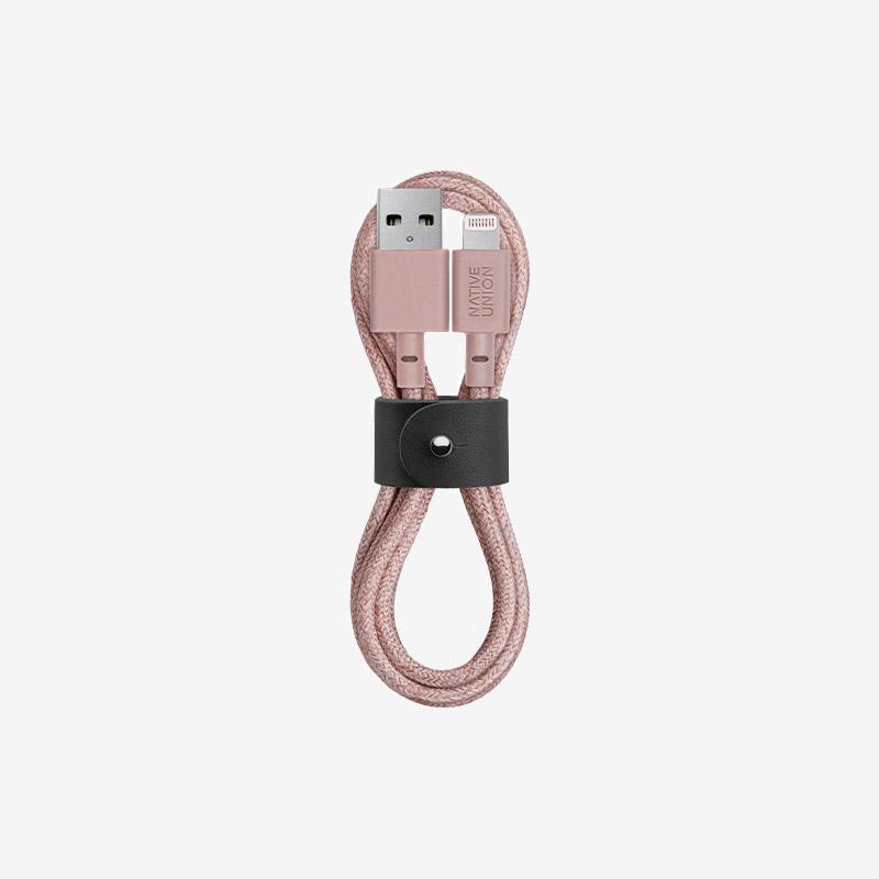 Native Union - Belt Cable (USB-A to Lightning) #color_rose