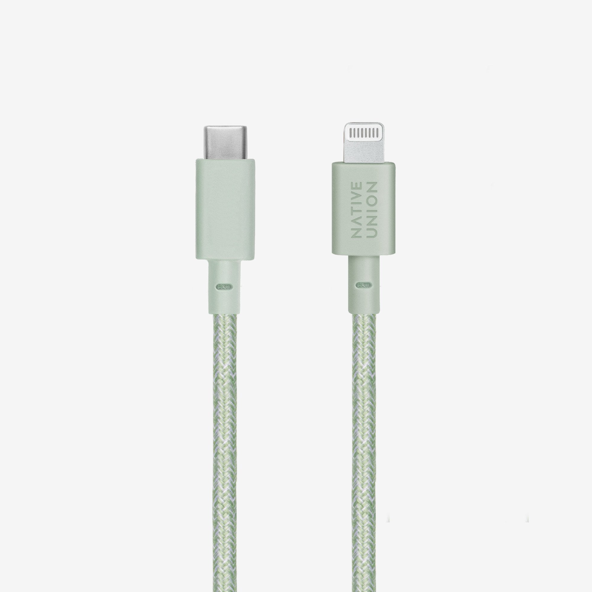 Native Union - Belt Cable XL (USB-C to Lightning) #color_sage