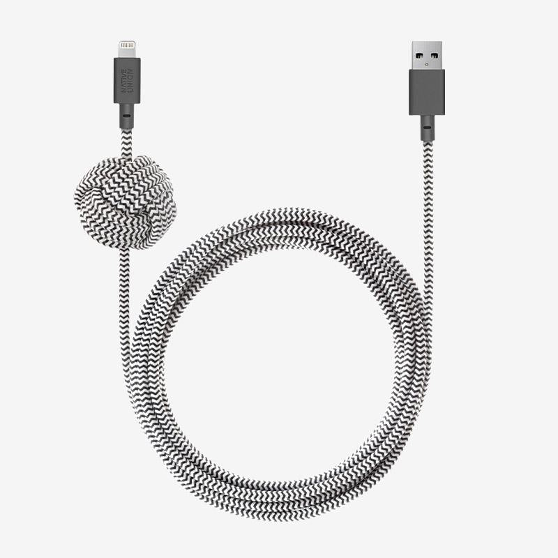 Native Union - Night Cable (USB-A to Lightning) #color_zebra
