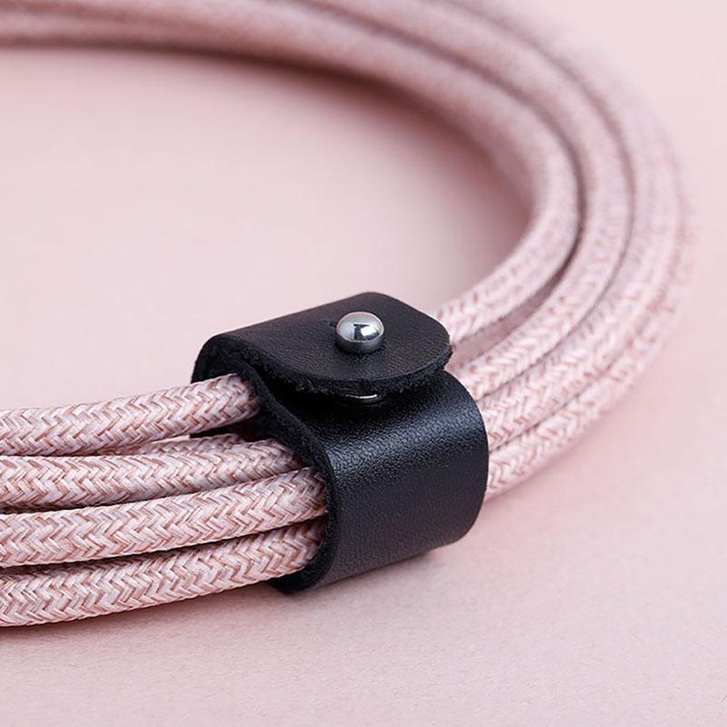 Native Union - Belt Cable XL (USB-A to Lightning) #color_rose