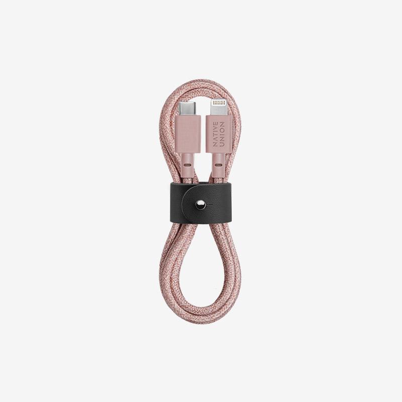 Native Union - Belt Cable (USB-C to Lightning) #color_rose