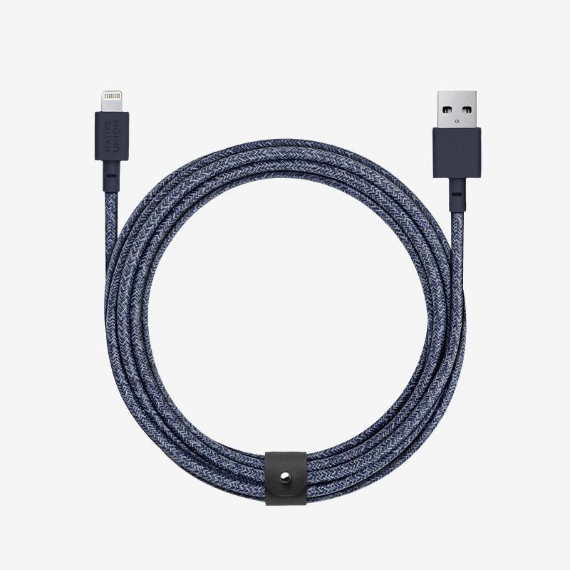 Native Union - Belt Cable XL (USB-A to Lightning) #color_indigo