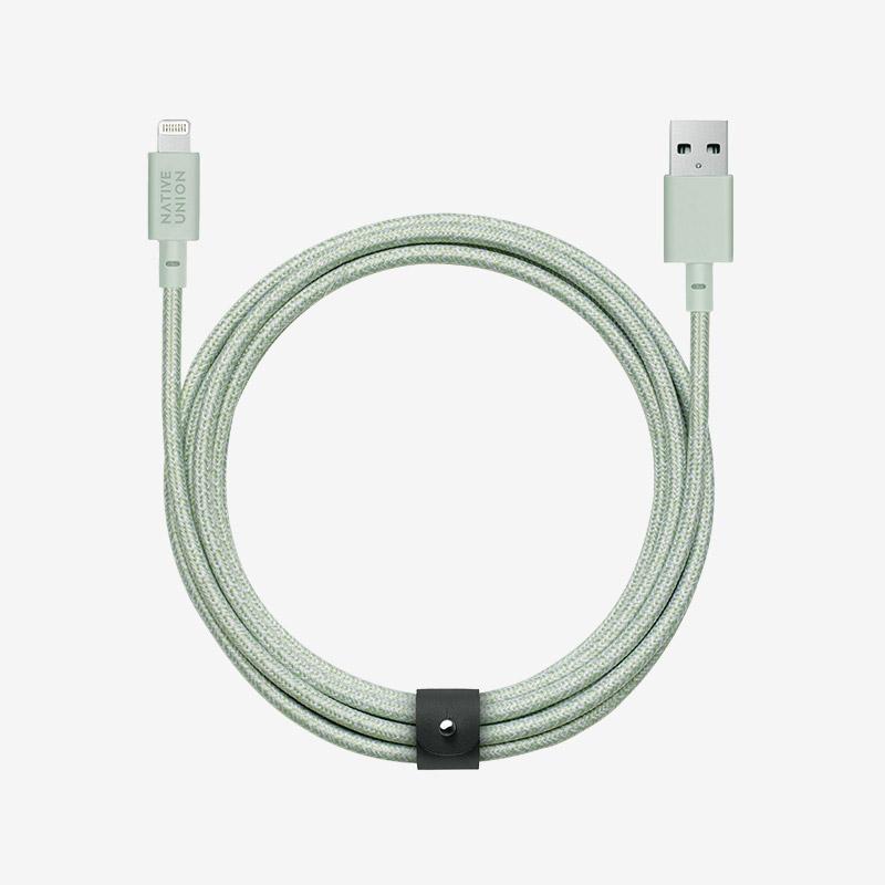 Native Union - Belt Cable XL (USB-A to Lightning) #color_sage