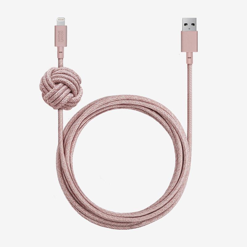 Native Union - Night Cable (USB-A to Lightning) #color_rose