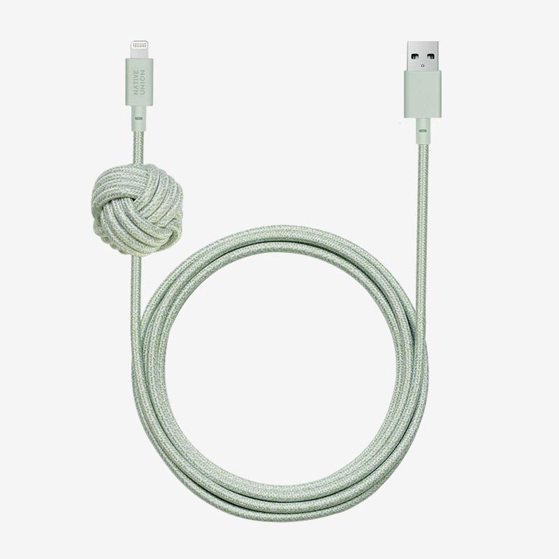 Native Union - Night Cable (USB-A to Lightning) #color_sage