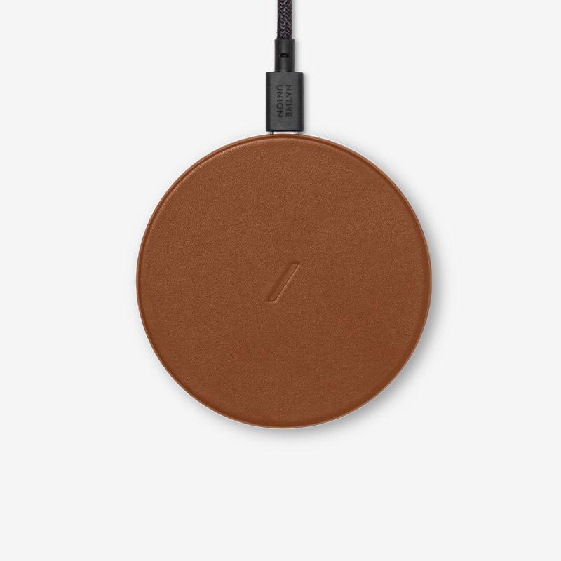 Native Union - Drop Classic Leather Wireless Charger #color_brown